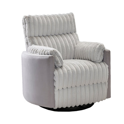 Poltrona reclinabile manuale con rivestimento in velluto a coste Wide Wale