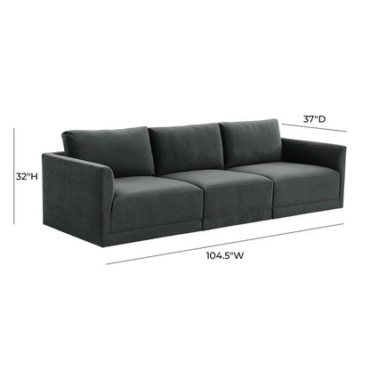 Divano modulare Willow a 3 pezzi