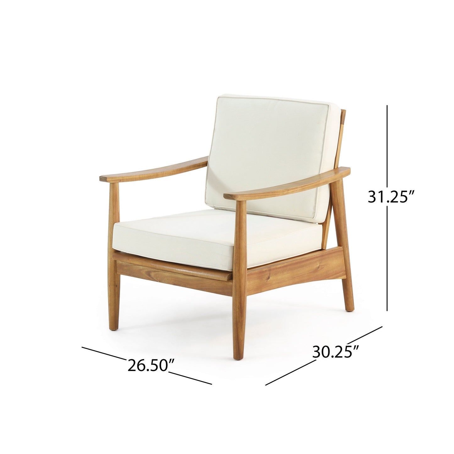 Poltrona Willowbrook Wood Club (set di 2) di Christopher Knight Home