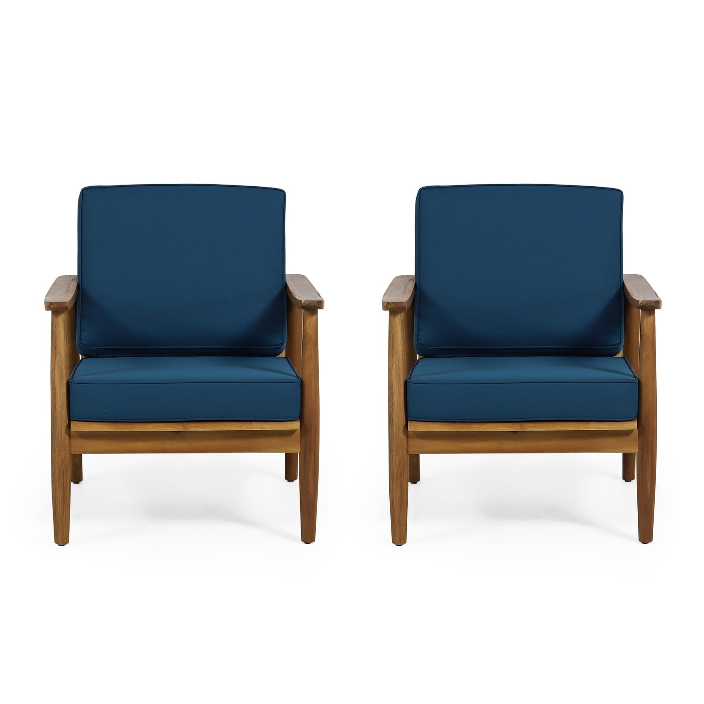 Poltrona Willowbrook Wood Club (set di 2) di Christopher Knight Home