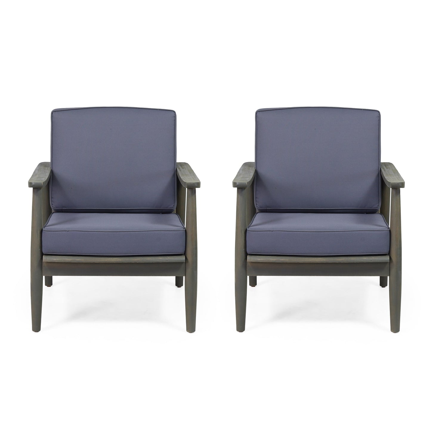 Poltrona Willowbrook Wood Club (set di 2) di Christopher Knight Home