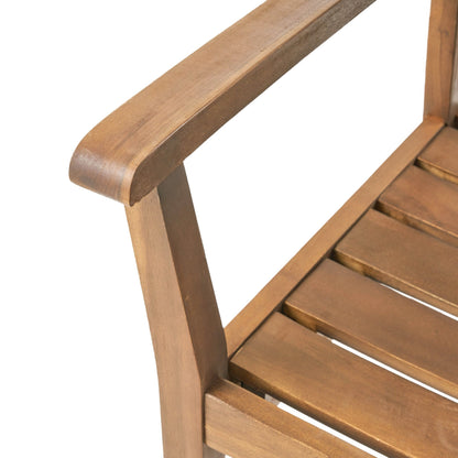 Set da pranzo rettangolare espandibile in legno per esterni Wilson di Christopher Knight Home