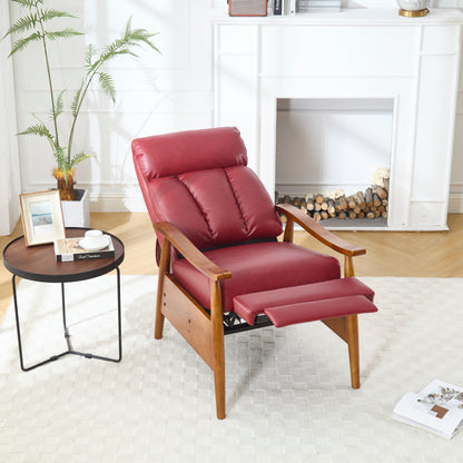 Poltrona chaise longue regolabile rosso vino 26.38