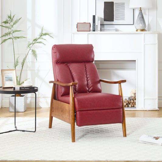 Poltrona chaise longue regolabile rosso vino 26.38