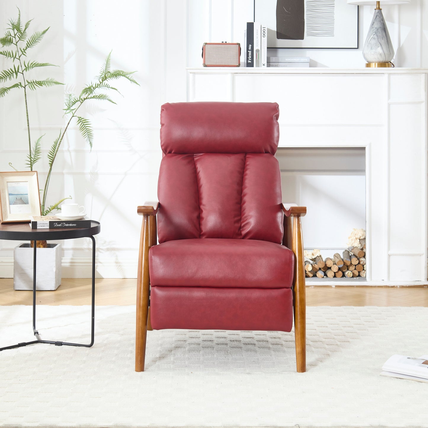 Poltrona chaise longue regolabile rosso vino 26.38