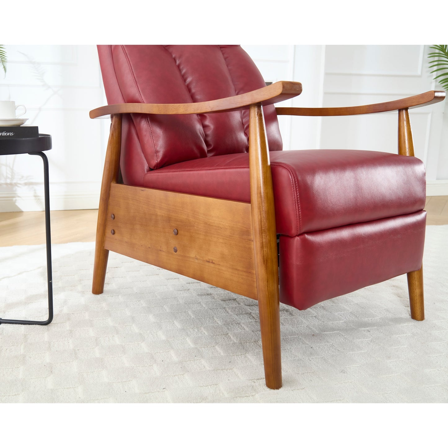 Poltrona chaise longue regolabile rosso vino 26.38