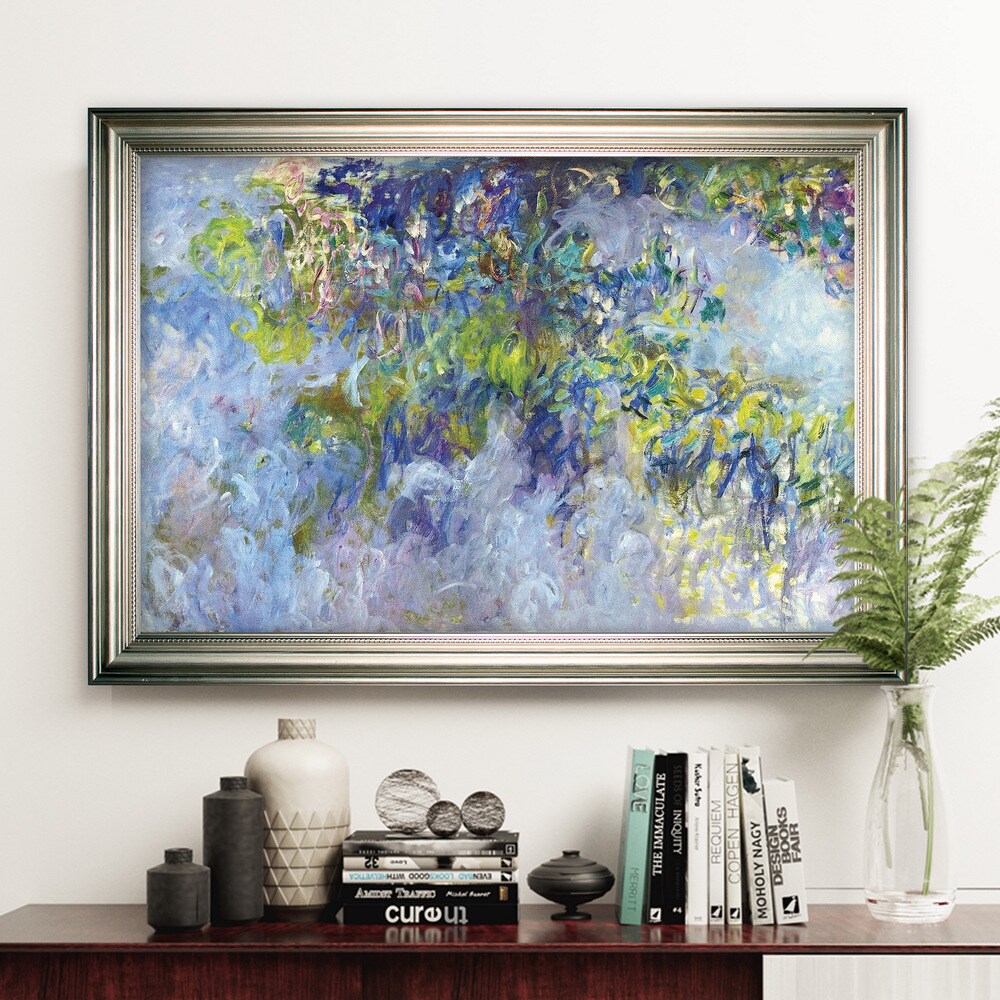 Glicine -Claude Monet - Cornice d'argento