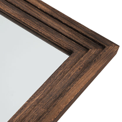 Specchio da parete in stile scala con cornice in legno - 64*21