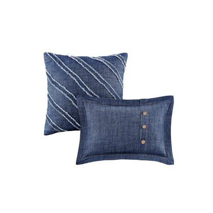 Set di piumoni in denim oversize e imbottito Woolrich Perry Blue