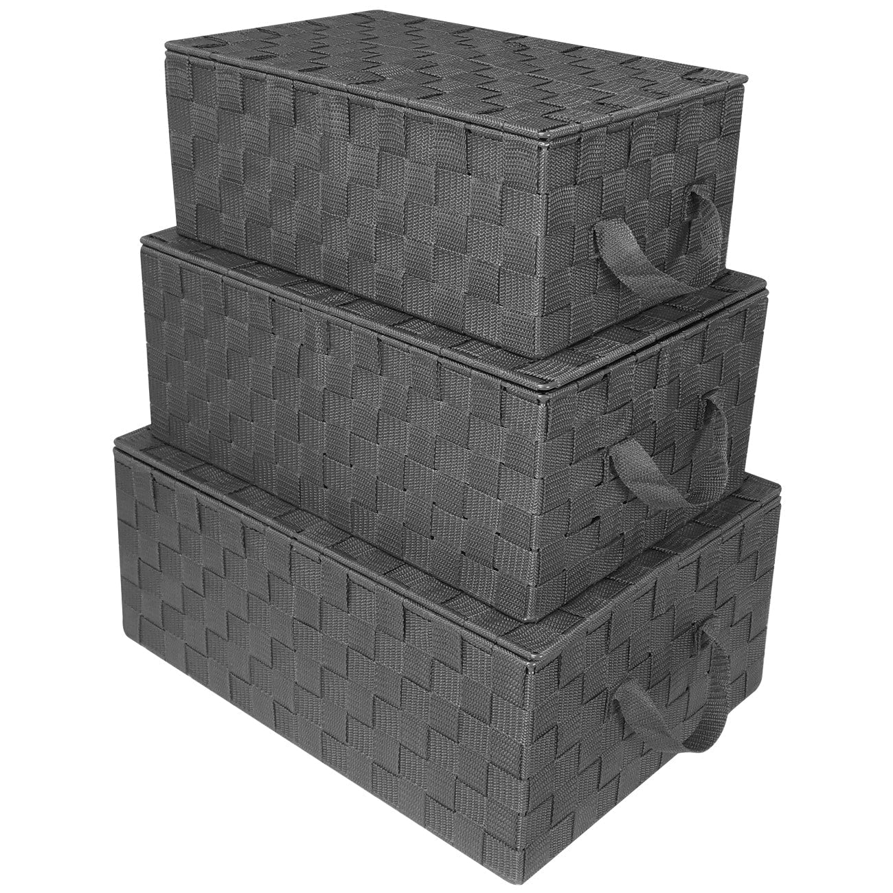 Set di cestini portaoggetti intrecciati - N/D