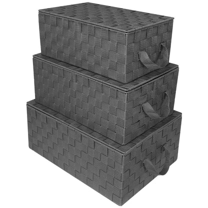 Set di cestini portaoggetti intrecciati - N/D