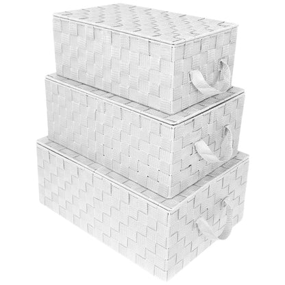 Set di cestini portaoggetti intrecciati - N/D