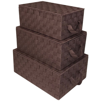 Set di cestini portaoggetti intrecciati - N/D