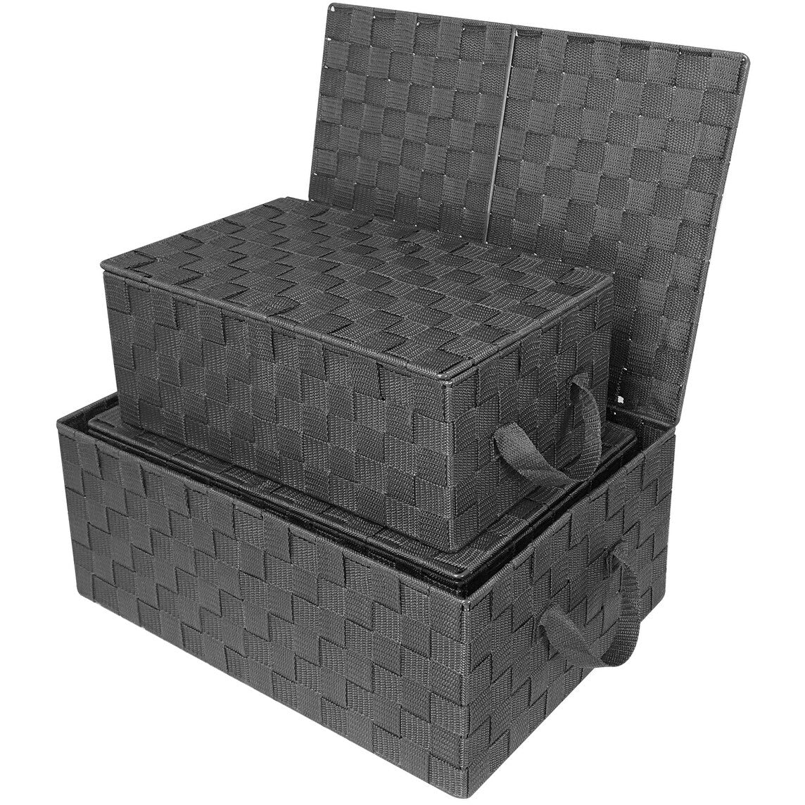 Set di cestini portaoggetti intrecciati - N/D