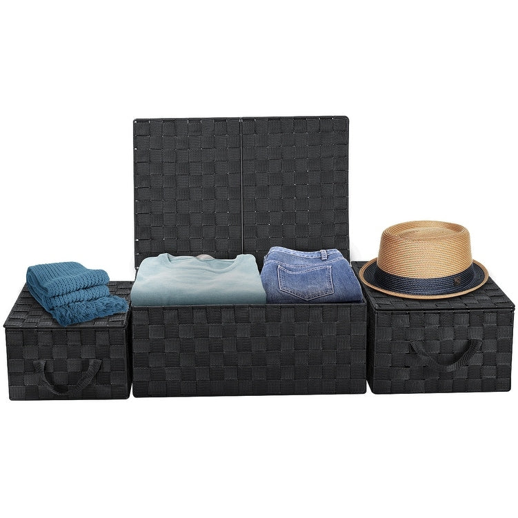 Set di cestini portaoggetti intrecciati - N/D