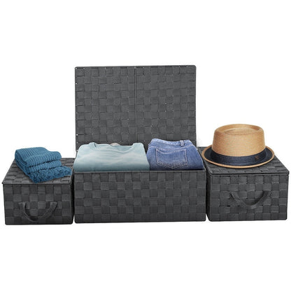 Set di cestini portaoggetti intrecciati - N/D