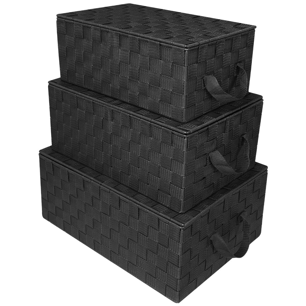 Set di cestini portaoggetti intrecciati - N/D