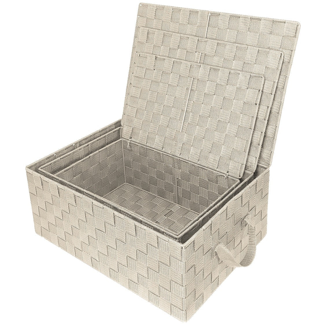 Set di cestini portaoggetti intrecciati - N/D