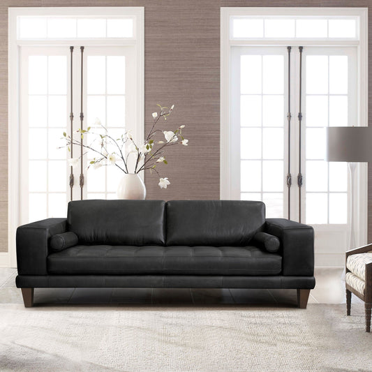 Divano moderno in vera pelle Wynne