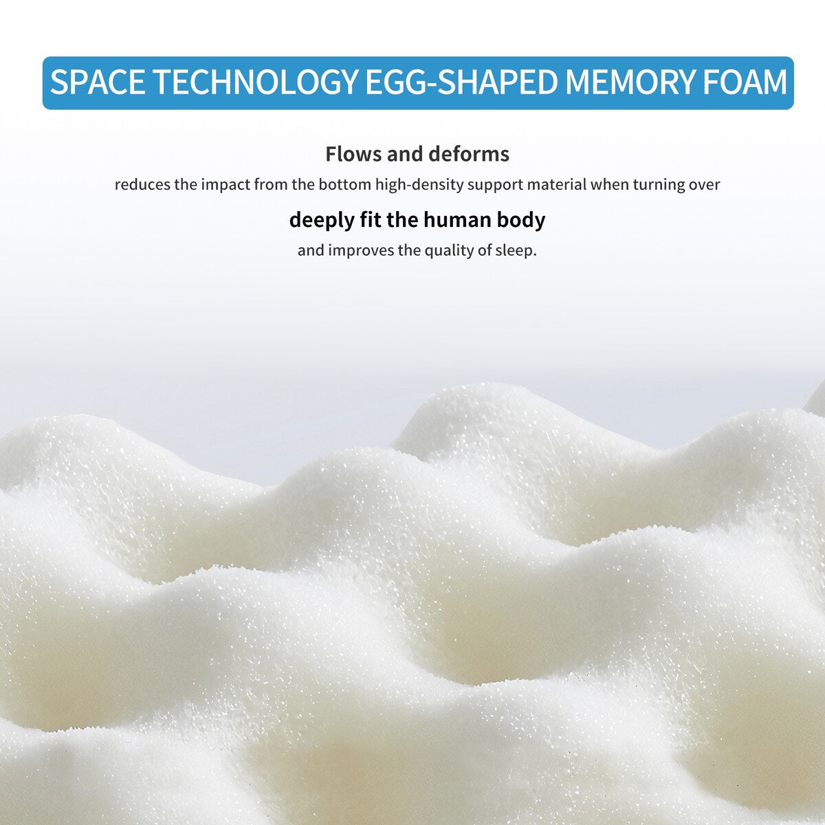 Materasso in memory foam con infusione di gel e carbone Xyrielle 6