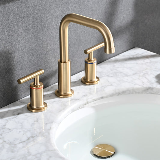 Rubinetto per lavabo da bagno di lusso YASINU da 8 pollici con scarico a scomparsa