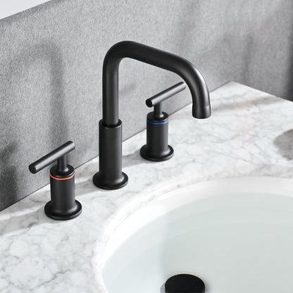 Rubinetto per lavabo da bagno di lusso YASINU da 8 pollici con scarico a scomparsa