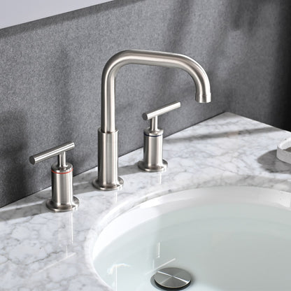 Rubinetto per lavabo da bagno di lusso YASINU da 8 pollici con scarico a scomparsa
