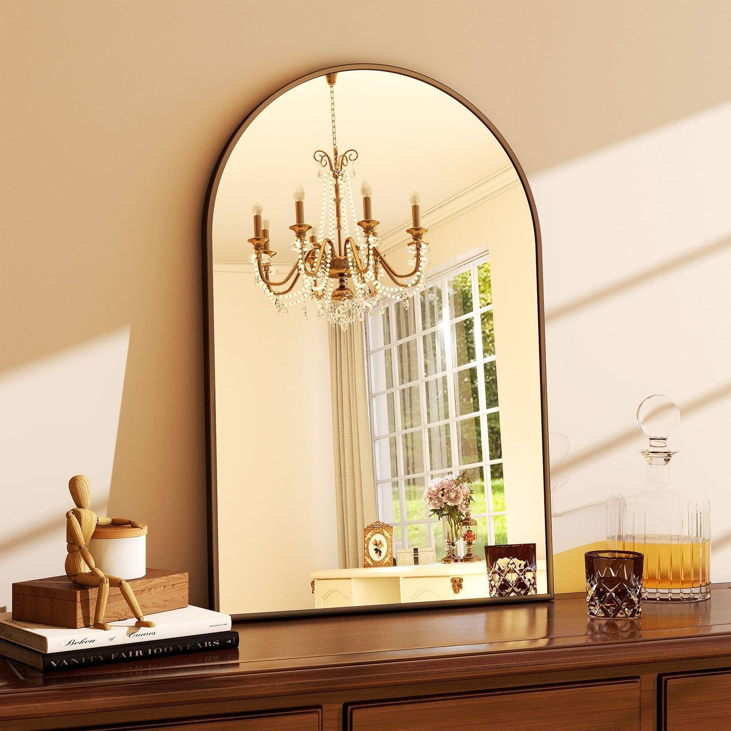 Specchio da parete per bagno ad arco YVANLA