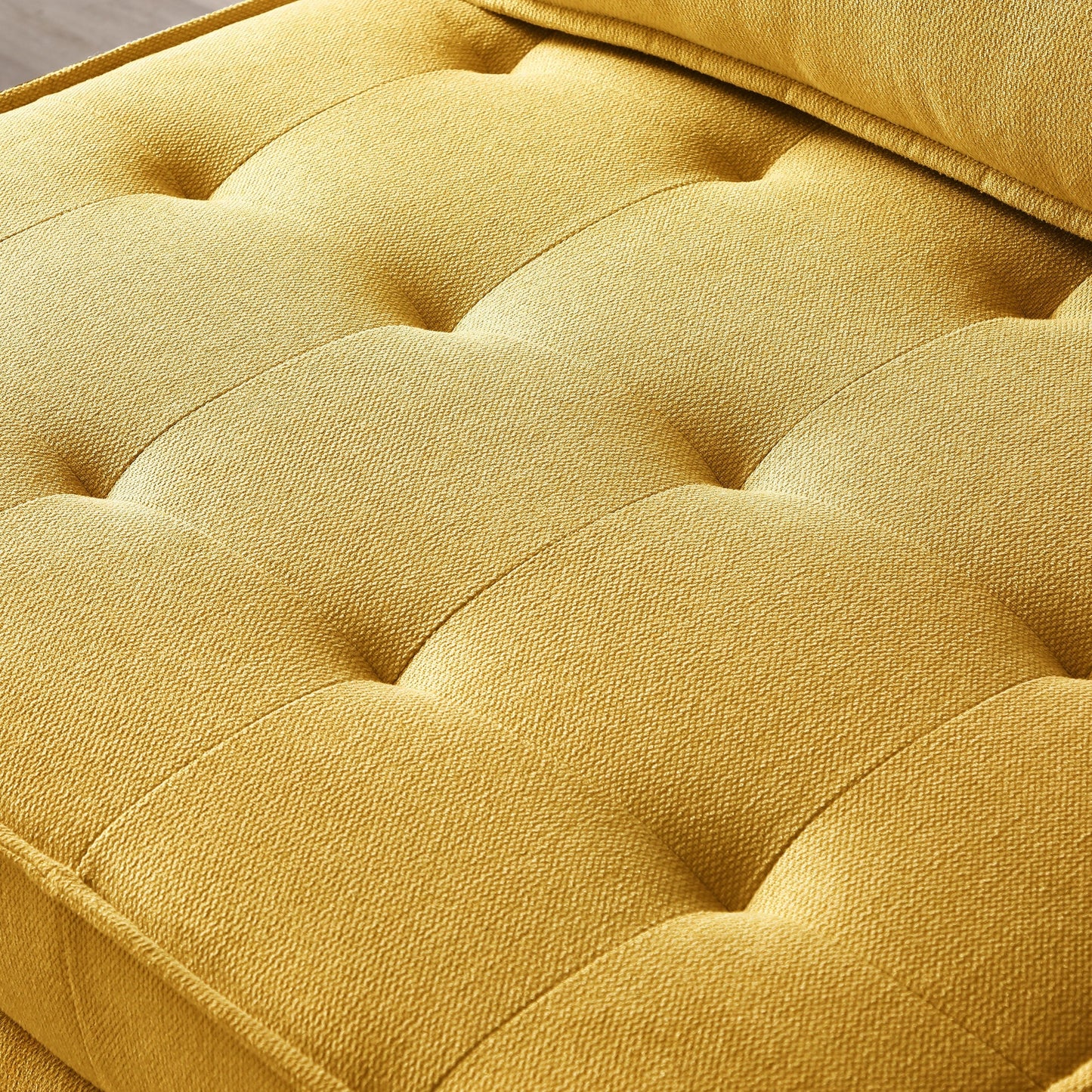 Divano letto estraibile multiuso singolo Yellow 39 con schienale regolabile e cuscino per soggiorno