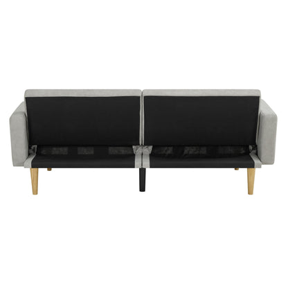 Divano letto futon in velluto giallo con fiocco di neve
