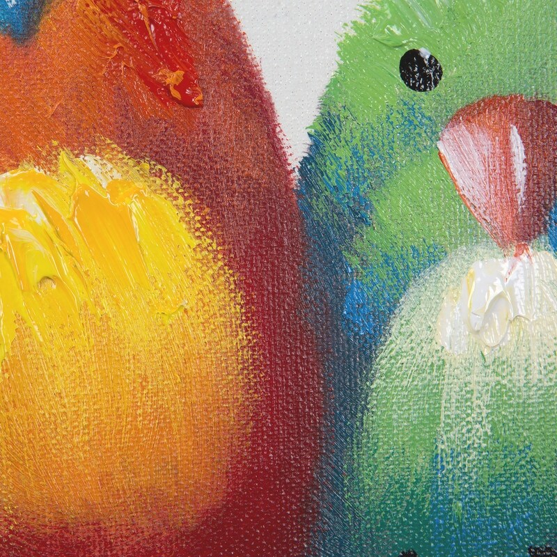 Yosemite Home Decor 'Birds on a Wire I' Quadro originale dipinto a mano - multicolore