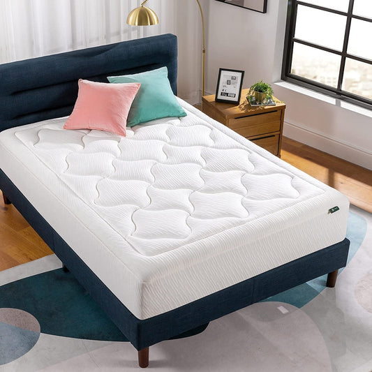 Materasso in memory foam ZINUS Cloud da 12 pollici, antidecubito, Bed-in-a-Box, certificato CertiPUR-US