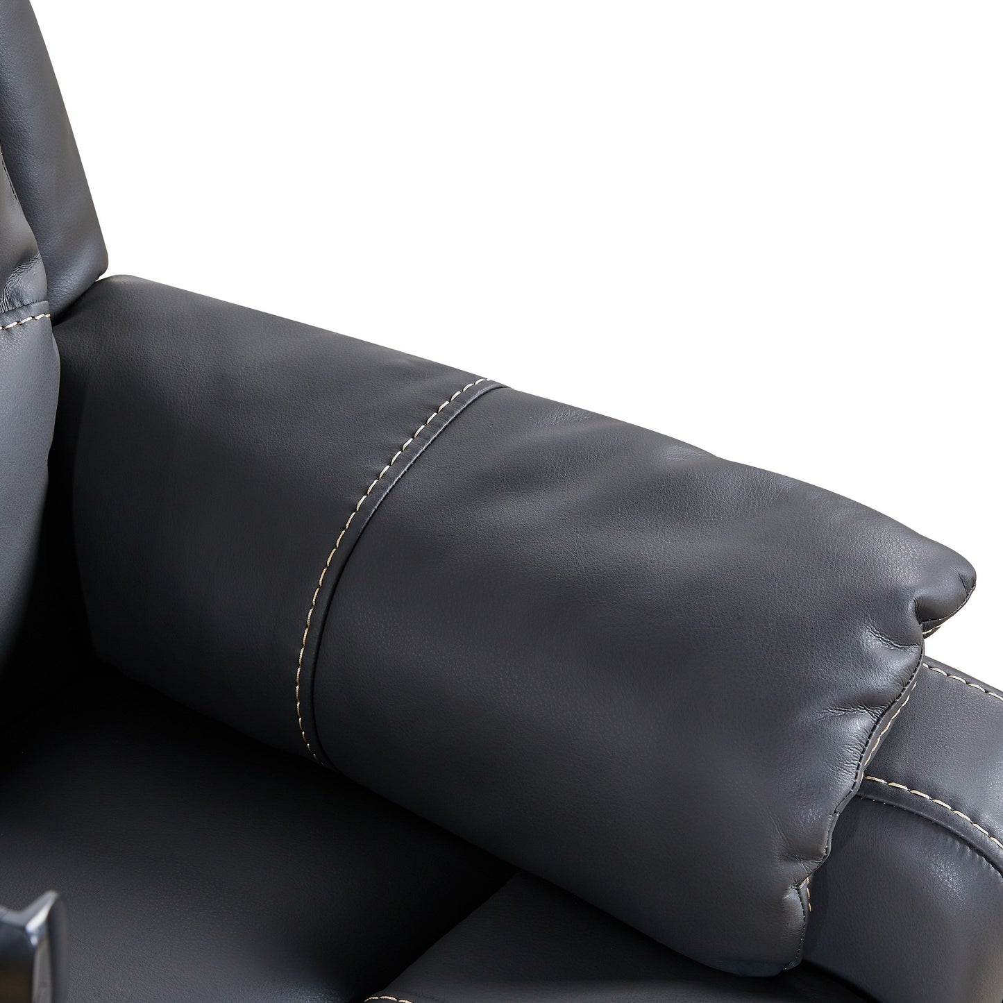 Poltrona reclinabile elettrica Zero Gravity con schienale regolabile, massaggio, supporto lombare riscaldato, porta USB, porta telefono e tasche laterali