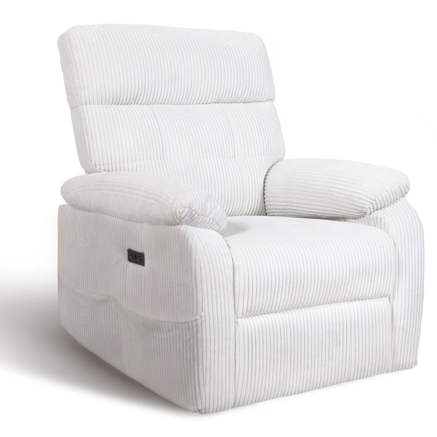 Poltrona reclinabile elettrica Zero Gravity con porta USB, schienale e poggiapiedi regolabili elettricamente, design ergonomico