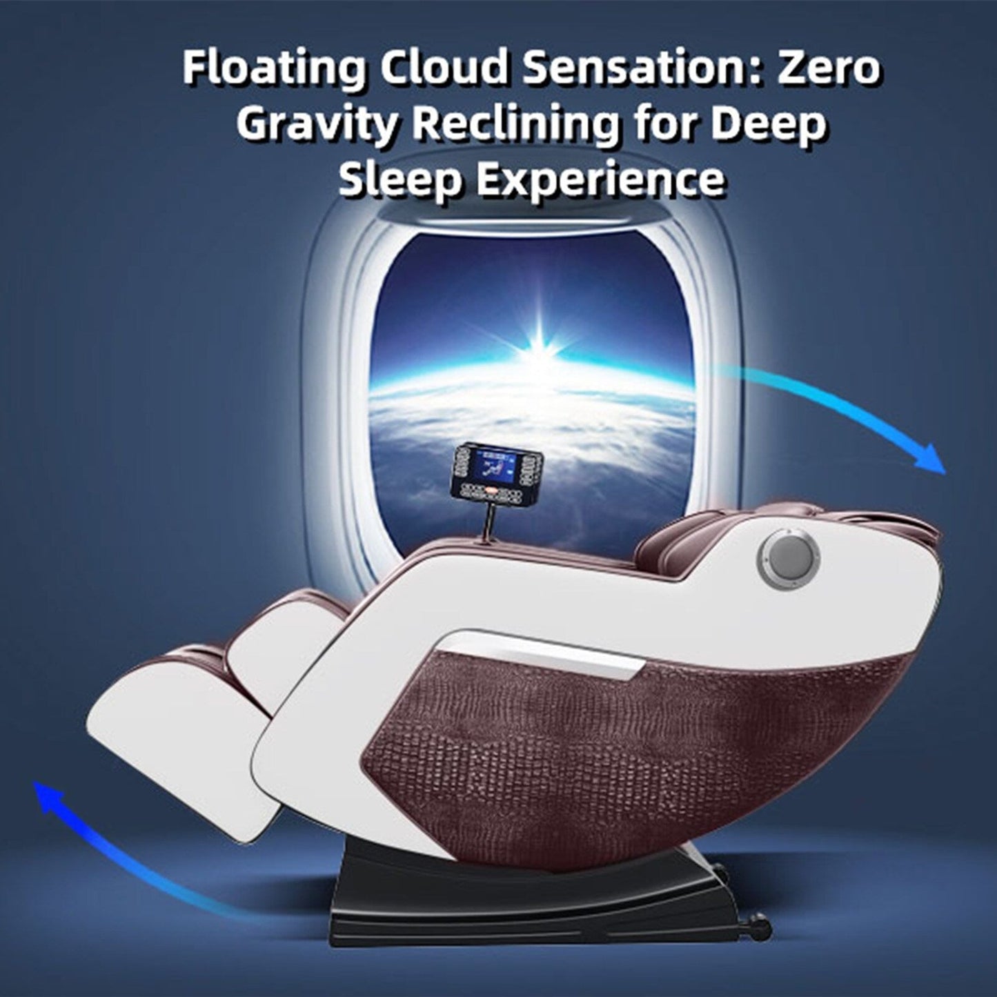 Poltrona reclinabile massaggiante Zero-Gravity con audio Bluetooth