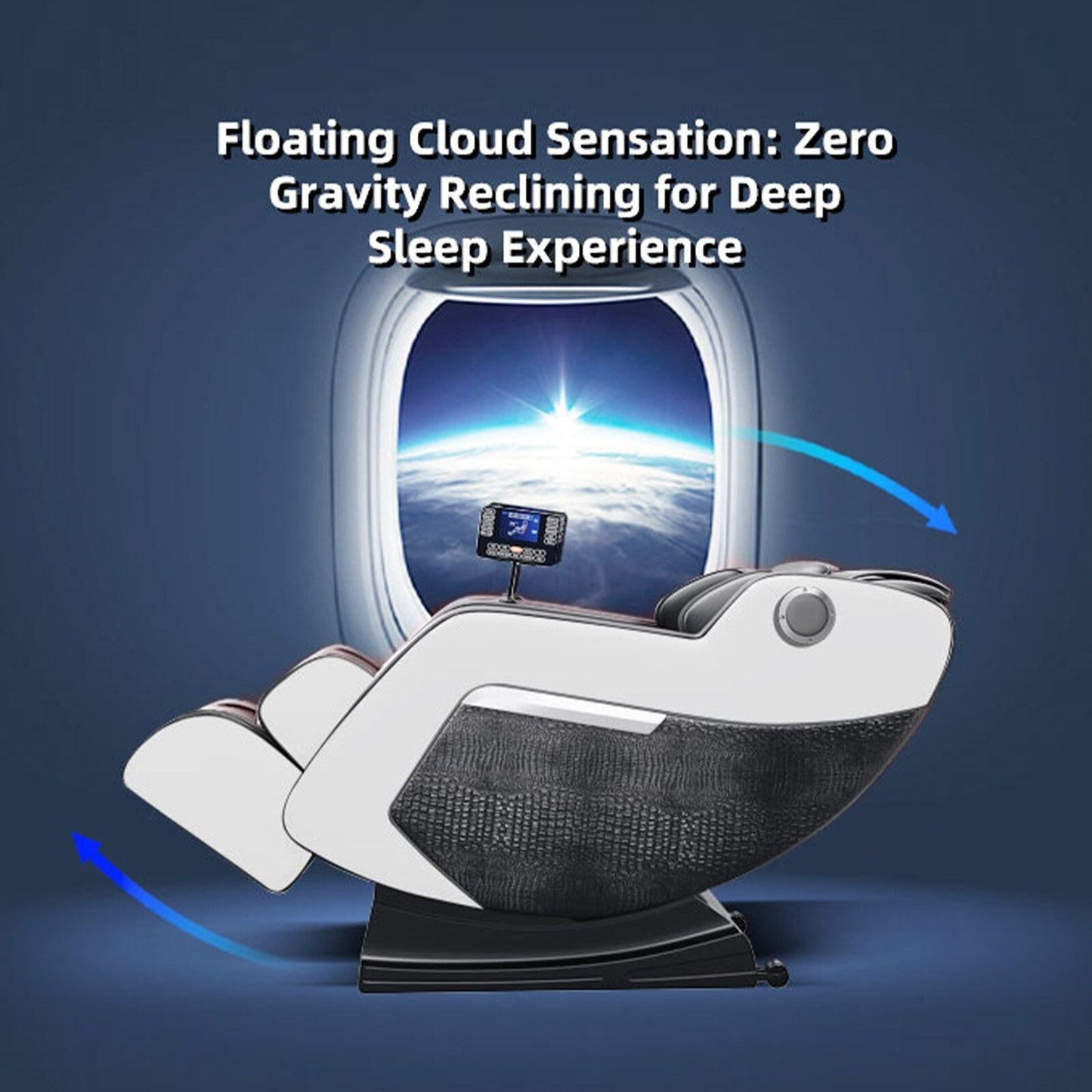 Poltrona reclinabile massaggiante Zero-Gravity con audio Bluetooth