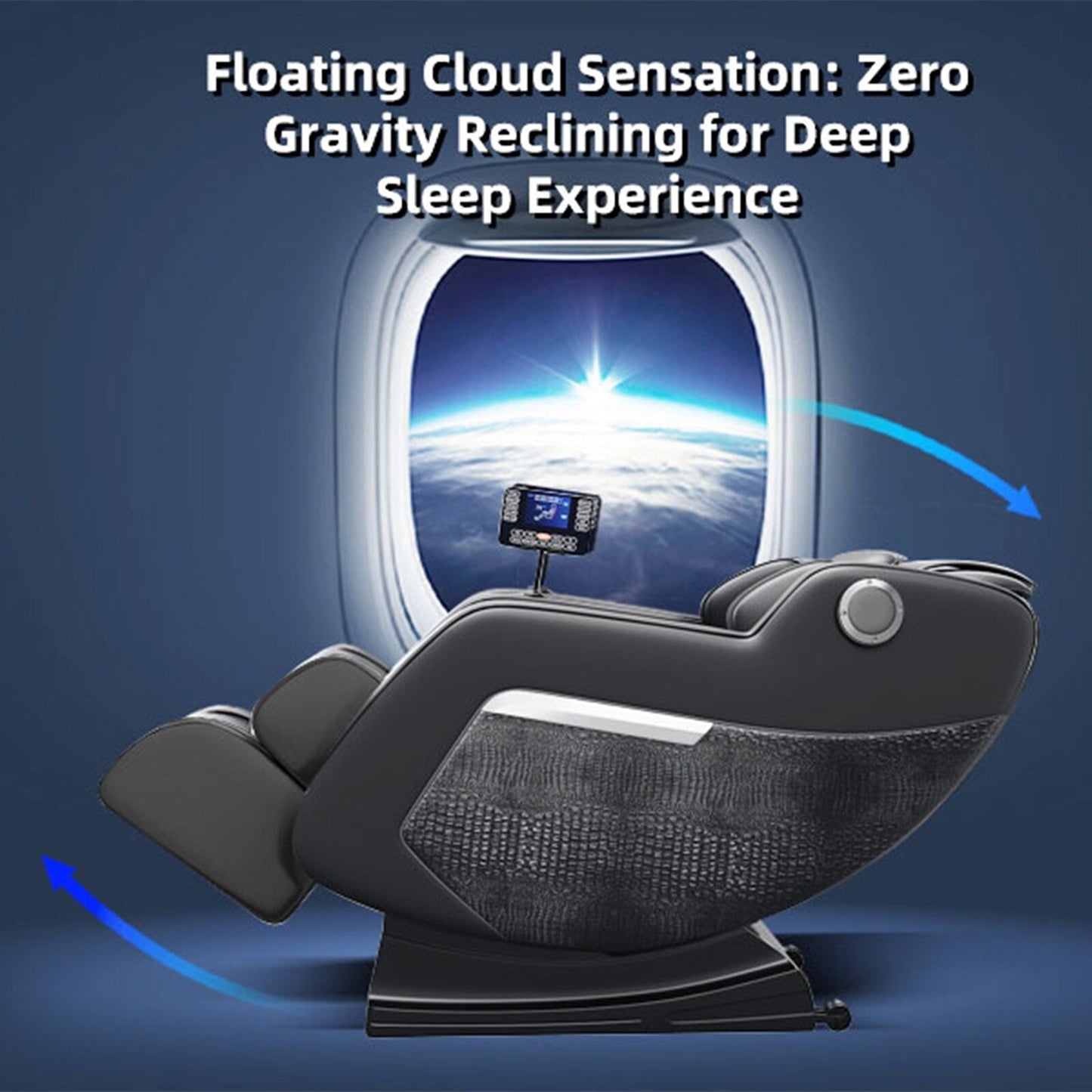 Poltrona reclinabile massaggiante Zero-Gravity con audio Bluetooth