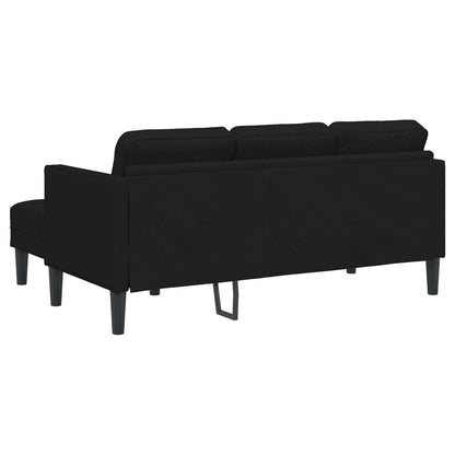 vidaXL Set Divano 2/3 Pezzi con Cuscini Tessuto Nero/Grigio Scuro/Grigio Chiaro - 68,1 x 51,6 x 26,4