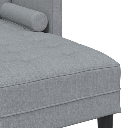 vidaXL Set Divano 2/3 Pezzi con Cuscini Tessuto Nero/Grigio Scuro/Grigio Chiaro - 68,1 x 51,6 x 26,4