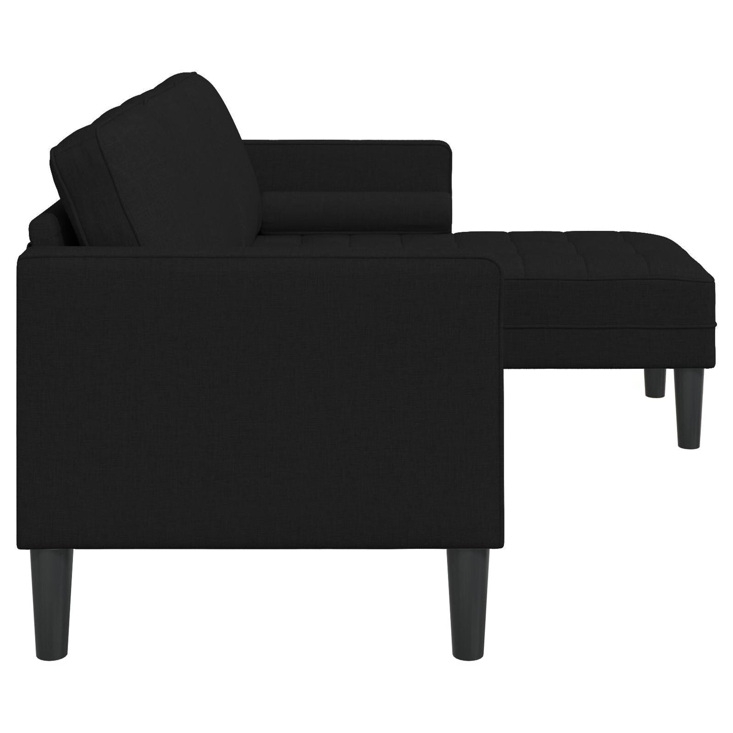 vidaXL Set Divano 2/3 Pezzi con Cuscini Tessuto Nero/Grigio Scuro/Grigio Chiaro - 68,1 x 51,6 x 26,4