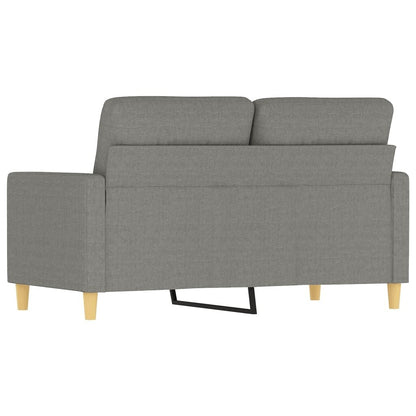 vidaXL Divano a 2 posti grigio scuro 47,2 tessuto - 54,3 x 30,3 x 31,5