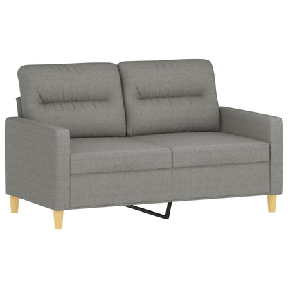 vidaXL Divano a 2 posti grigio scuro 47,2 tessuto - 54,3 x 30,3 x 31,5