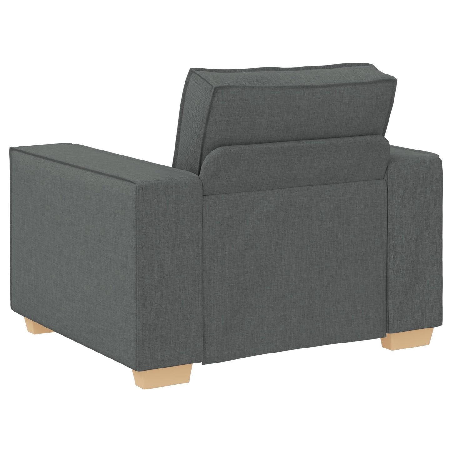 vidaXL Set Divano 3 Pezzi con Cuscini Tessuto Nero/Grigio Scuro - 39 x 30,7 x 33,1