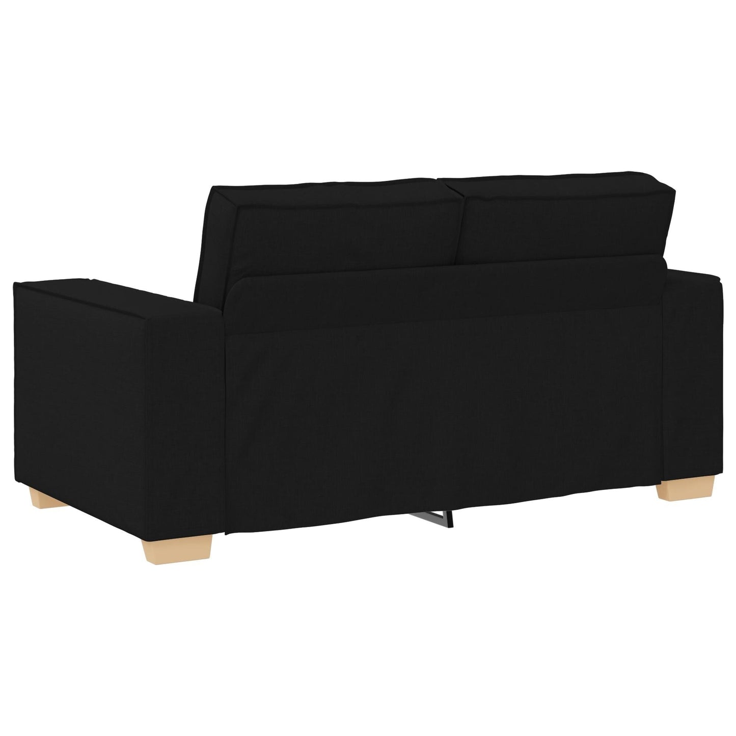 vidaXL Set Divano 3 Pezzi con Cuscini Tessuto Nero/Grigio Scuro - 39 x 30,7 x 33,1