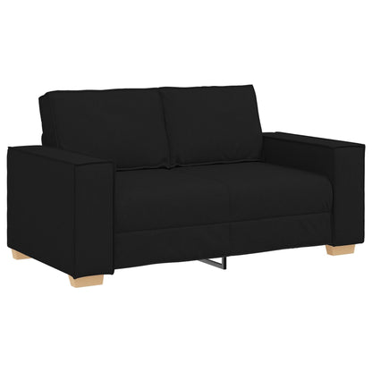 vidaXL Set Divano 3 Pezzi con Cuscini Tessuto Nero/Grigio Scuro - 39 x 30,7 x 33,1