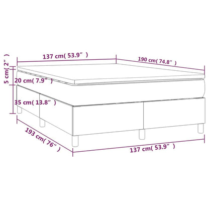 vidaXL Struttura Letto Box Spring con Materasso per Camera da Letto in Similpelle