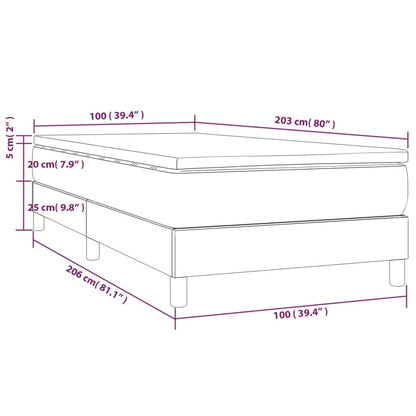 vidaXL Struttura Letto Box Spring con Materasso per Camera da Letto in Similpelle