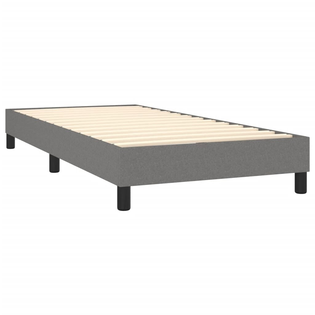 vidaXL Struttura per letto a molle con base a piattaforma e materasso in tessuto