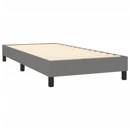 vidaXL Struttura per letto a molle con base a piattaforma e materasso in tessuto