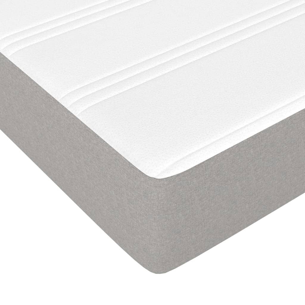 vidaXL Struttura per letto a molle con base a piattaforma e materasso in tessuto